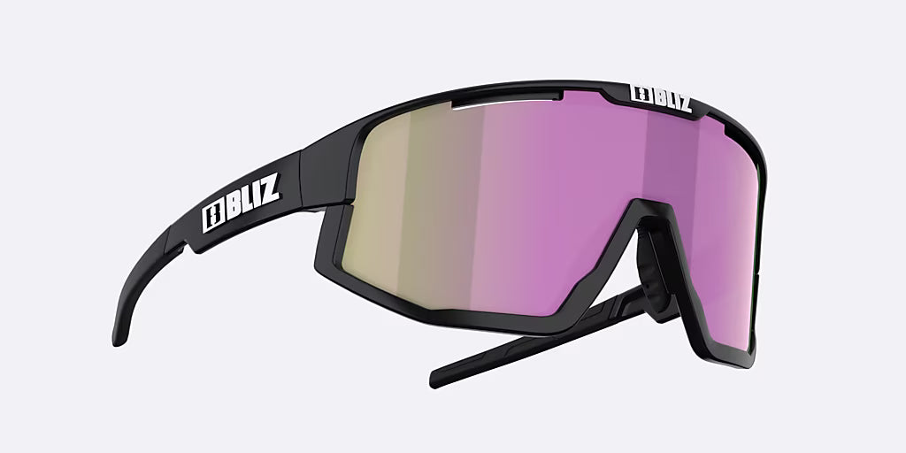 BLIZ FUSION SMALL Sunglasses Black Matt Pink Brown Lens