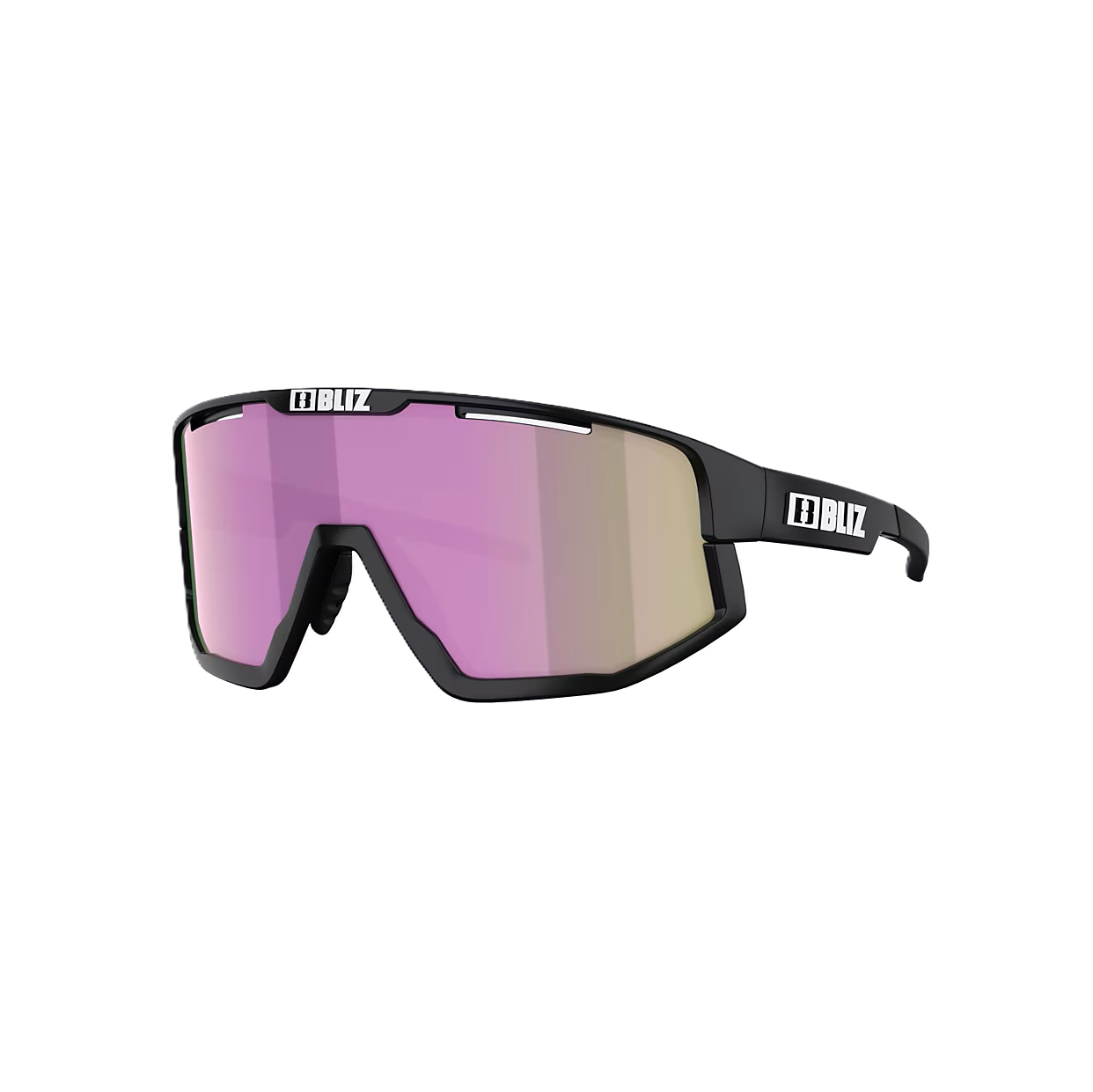 BLIZ FUSION SMALL Sunglasses Black Matt Pink Brown Lens