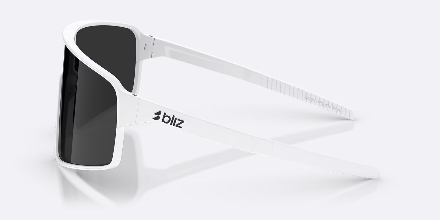 Óculos BLIZ P001 Ecrã fumado branco mate