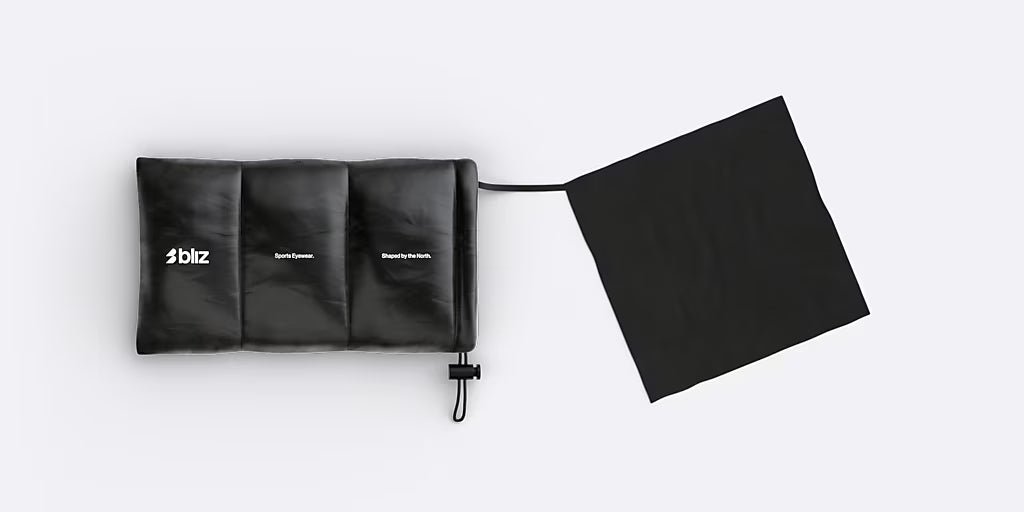 BLIZ P001S Óculos com lentes fumadas pretas mate