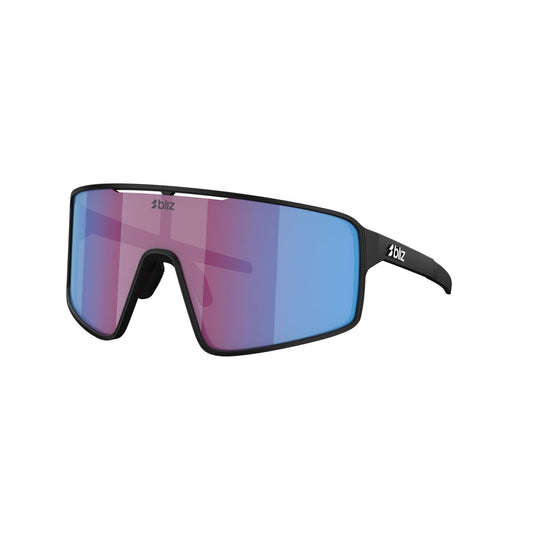 BLIZ P001 Óculos de sol preto mate rosa violeta azul espelhado