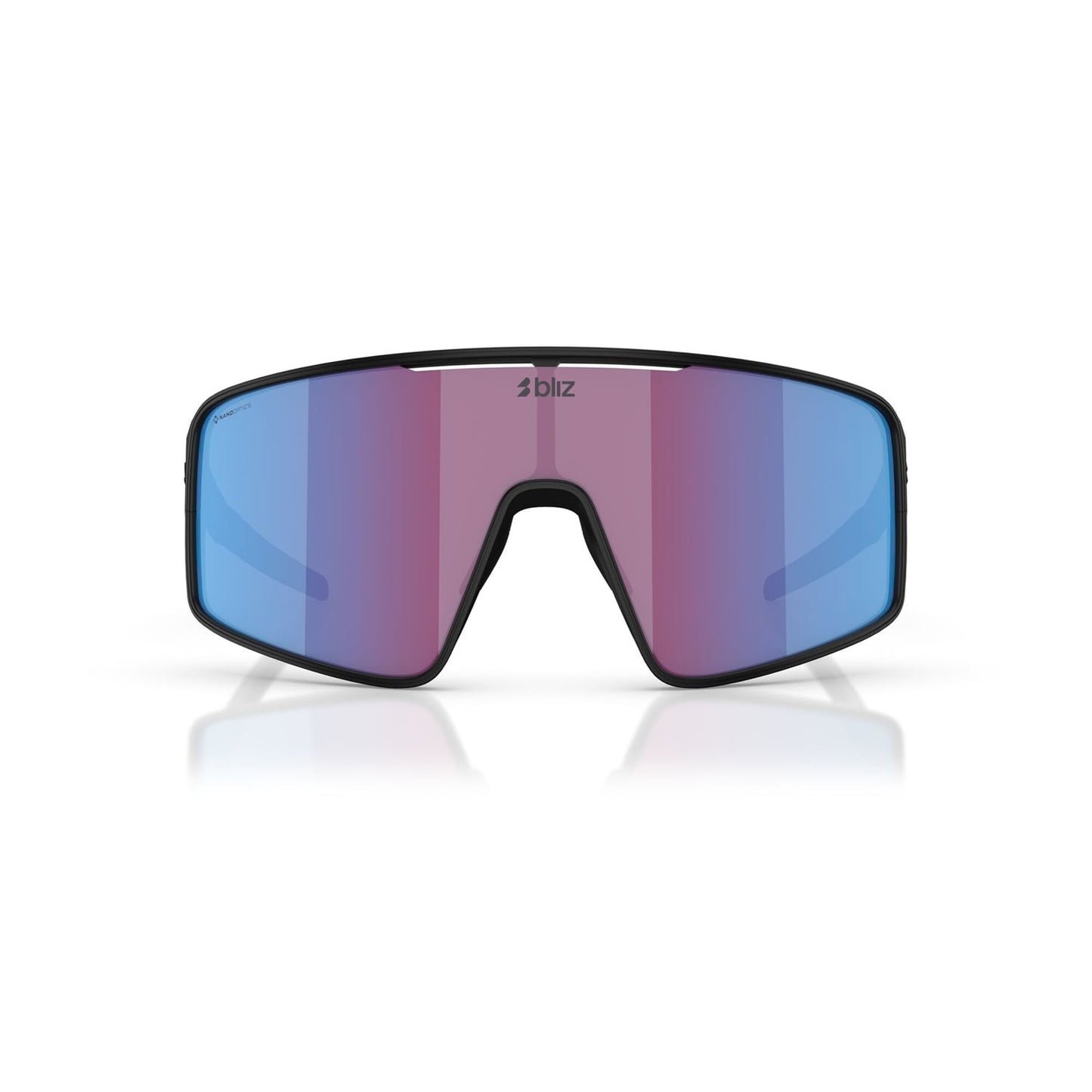 BLIZ P001 S Óculos espelhados preto mate rosa violeta azul