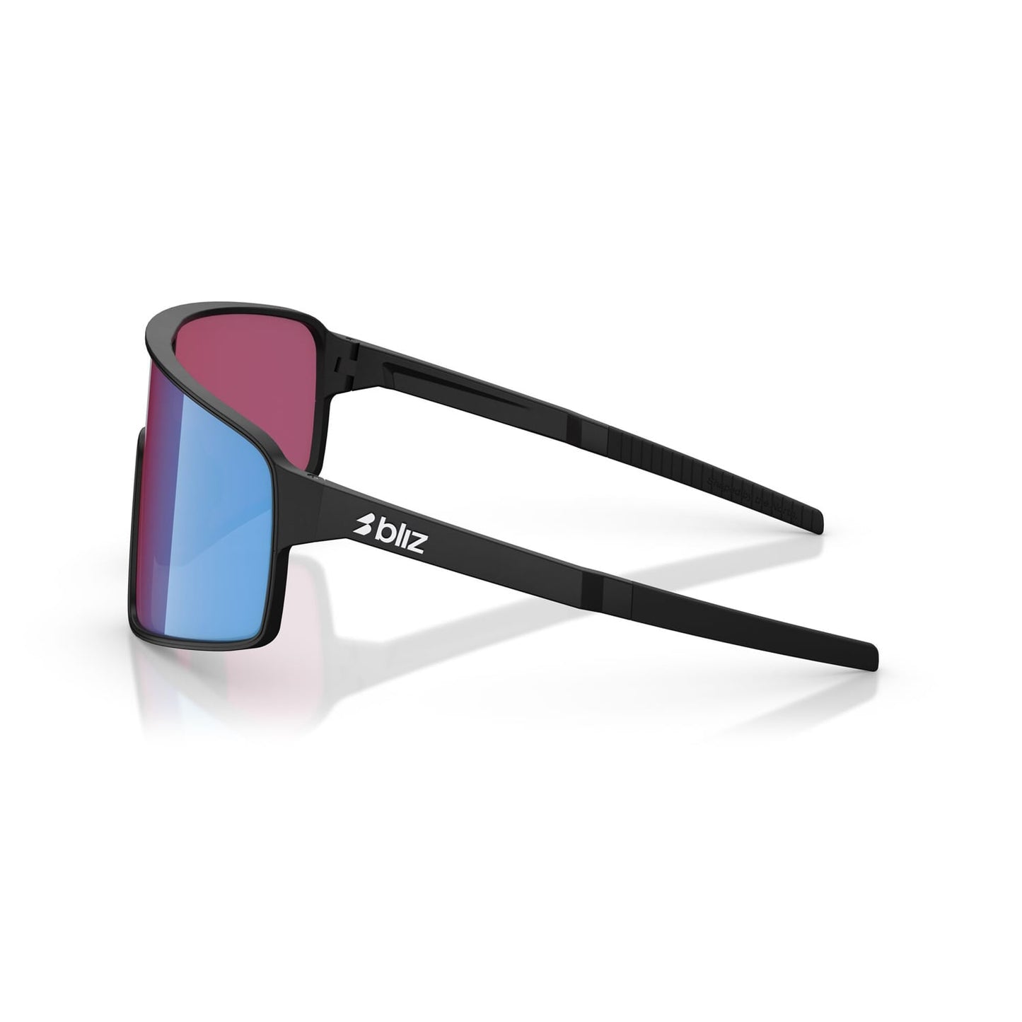 BLIZ P001 S Óculos espelhados preto mate rosa violeta azul
