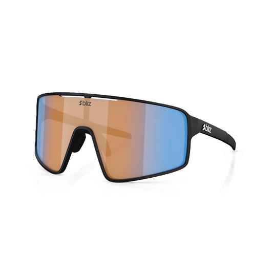 Óculos BLIZ P001S Preto Mate Nano Optics Nordic Ligh Coral - Laranja com Azul Multi