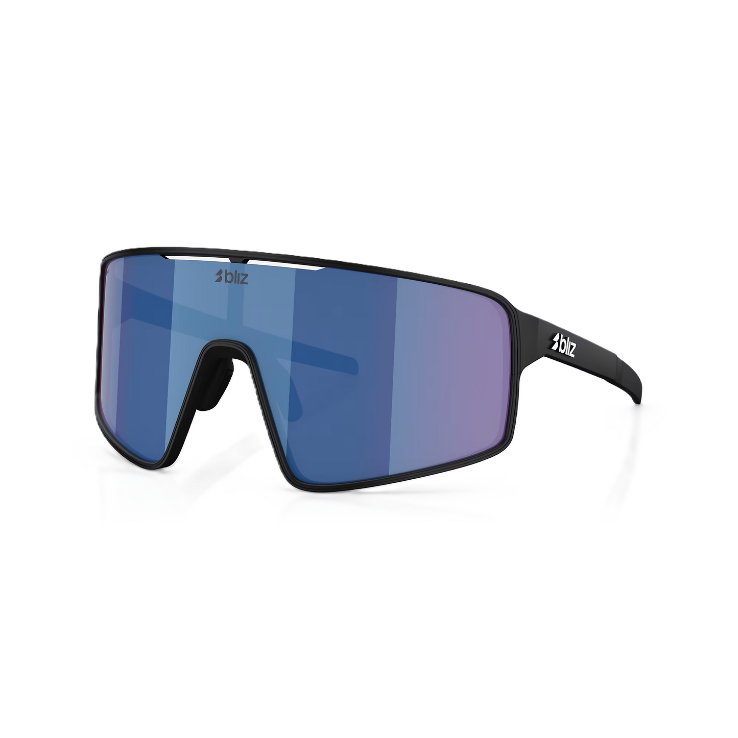 BLIZ P001 Óculos de proteção em preto mate e azul irídio
