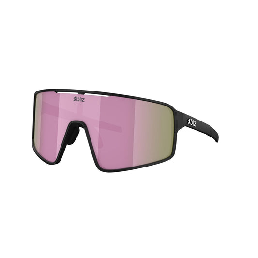 Óculos de sol BLIZ P001 S Armação preta mate Castanho Rosa Multicolor