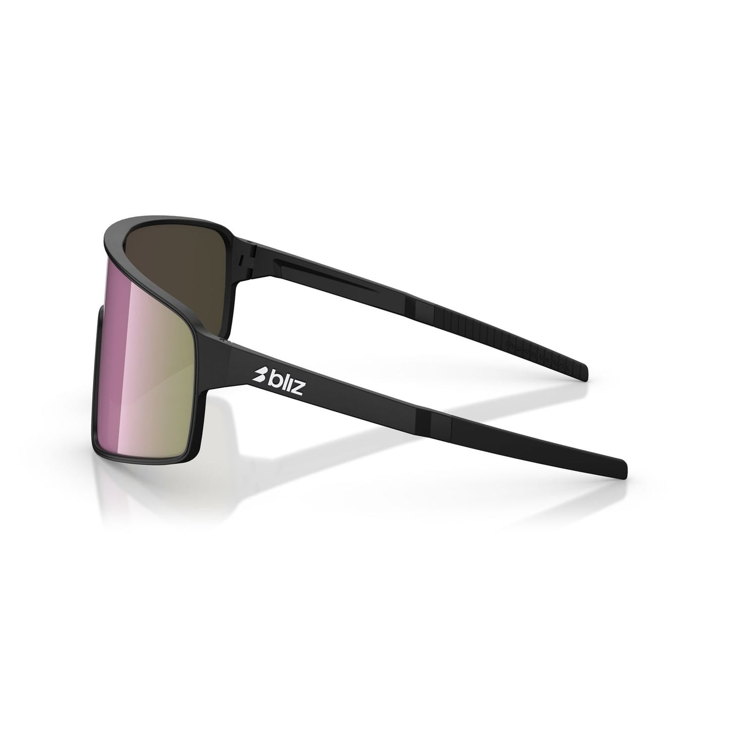 Óculos de sol BLIZ P001 S Armação preta mate Castanho Rosa Multicolor