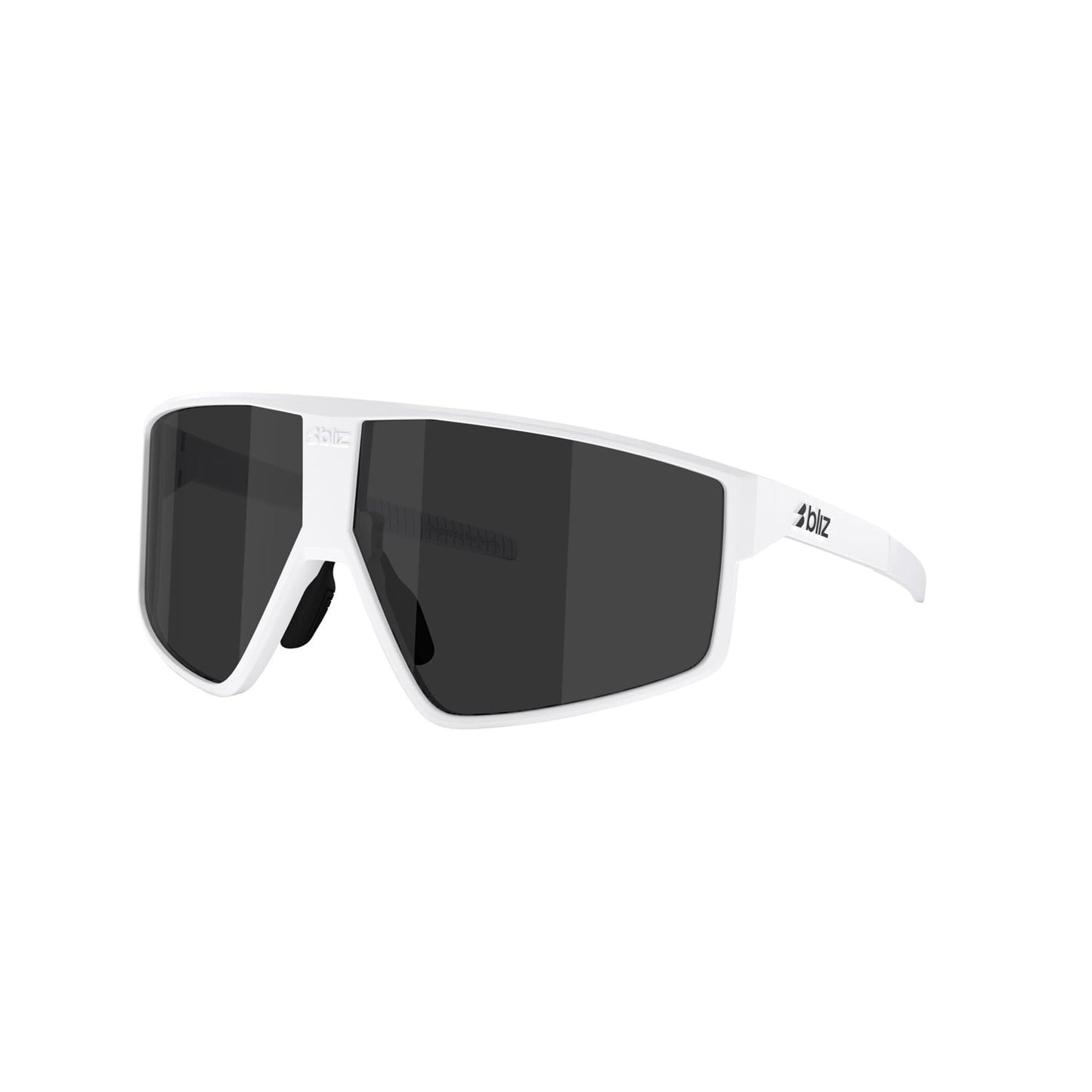 BLIZZ P002S Óculos com lentes cinzentas fumadas branco mate