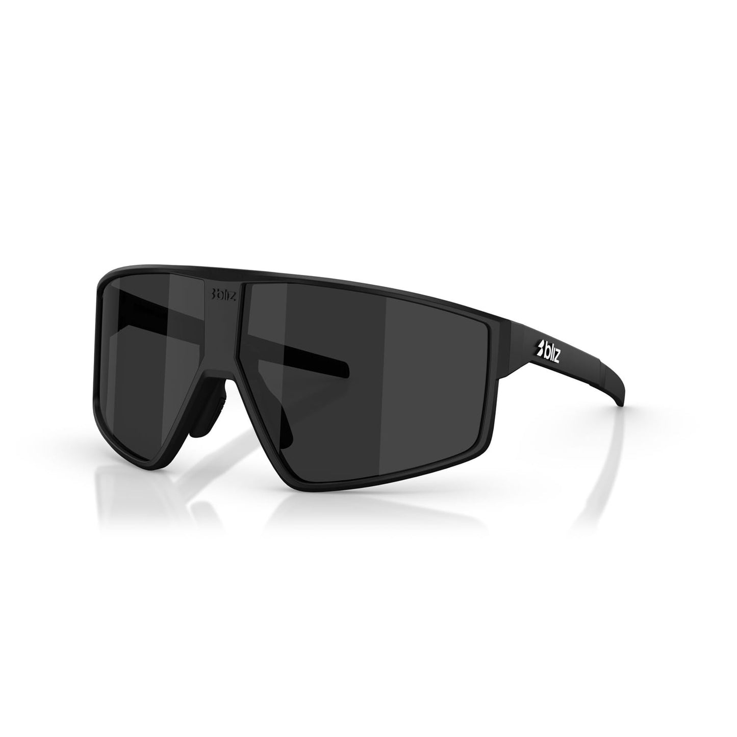 Óculos BLIZZ P002S Preto mate Lentes cinzentas fumadas