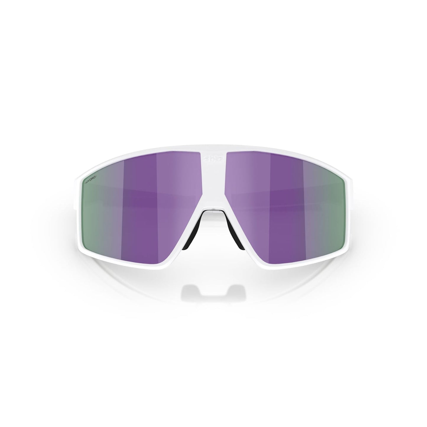 BLIZZ P002S Armação branca mate Castanho Violeta Óculos multicoloridos