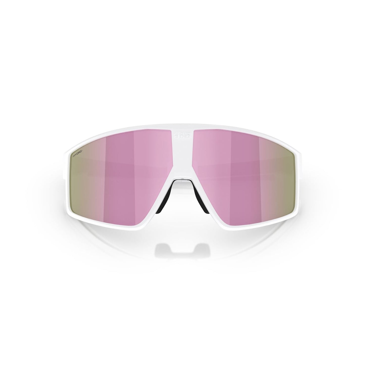 BLIZZ P002S Armação branca mate Óculos castanhos cor-de-rosa