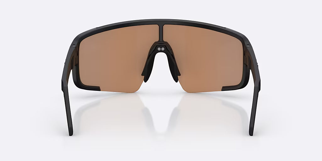 BLIZ P003 Óculos de sol Preto Mate Coral/Laranja Iridium Azul