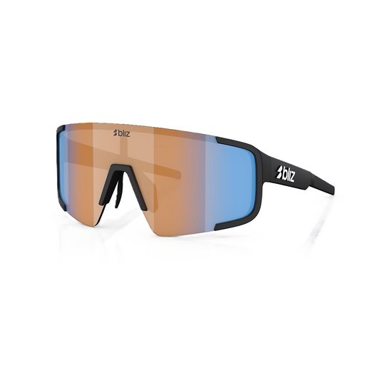 BLIZ P003 SMALL Glasses Black Matt Coral/Orange Iridium Blue Lens