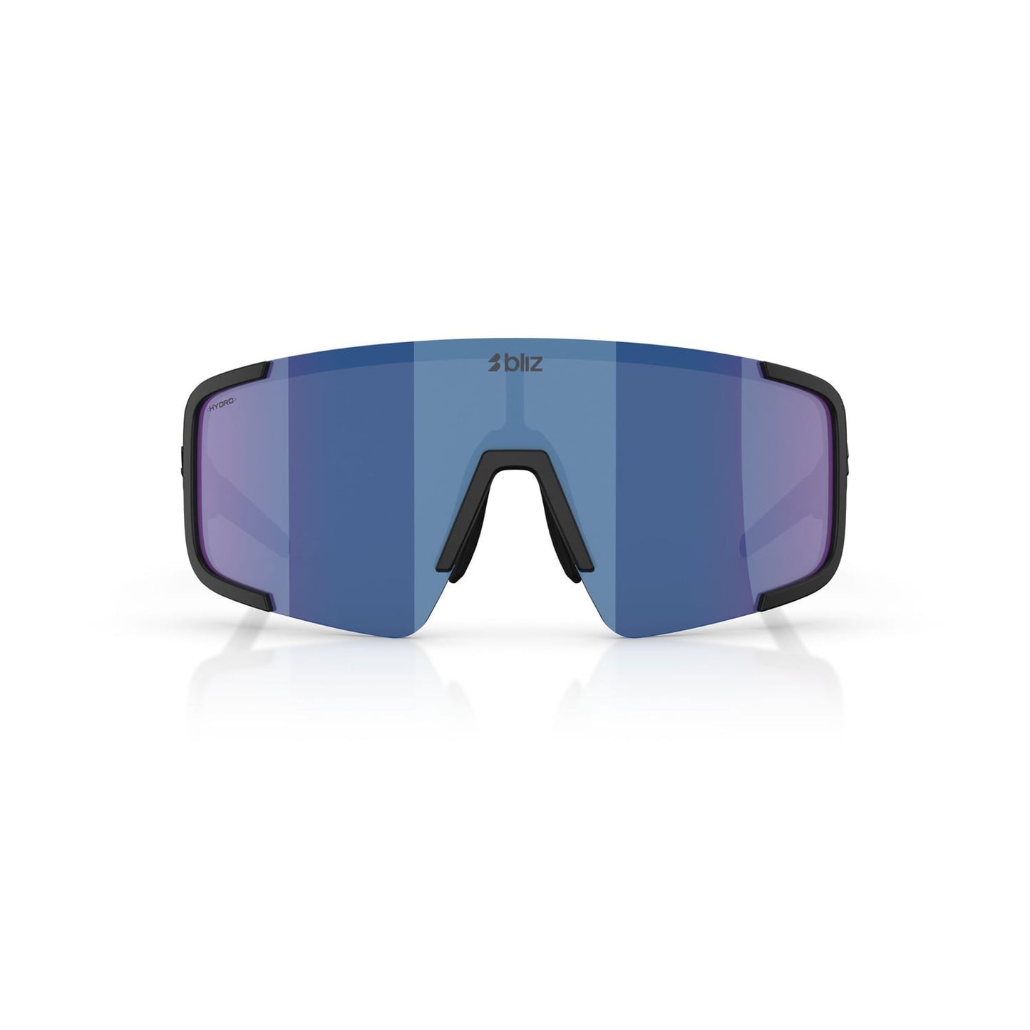 Óculos BLIZ P003 Preto Mate Azul Lentes Espelho