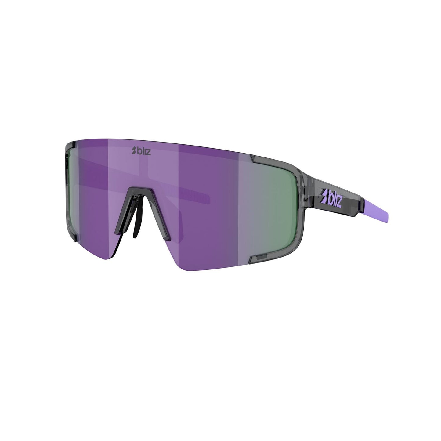 Óculos BLIZ P003 SMALL Cristal Preto Roxo Multii Lentes