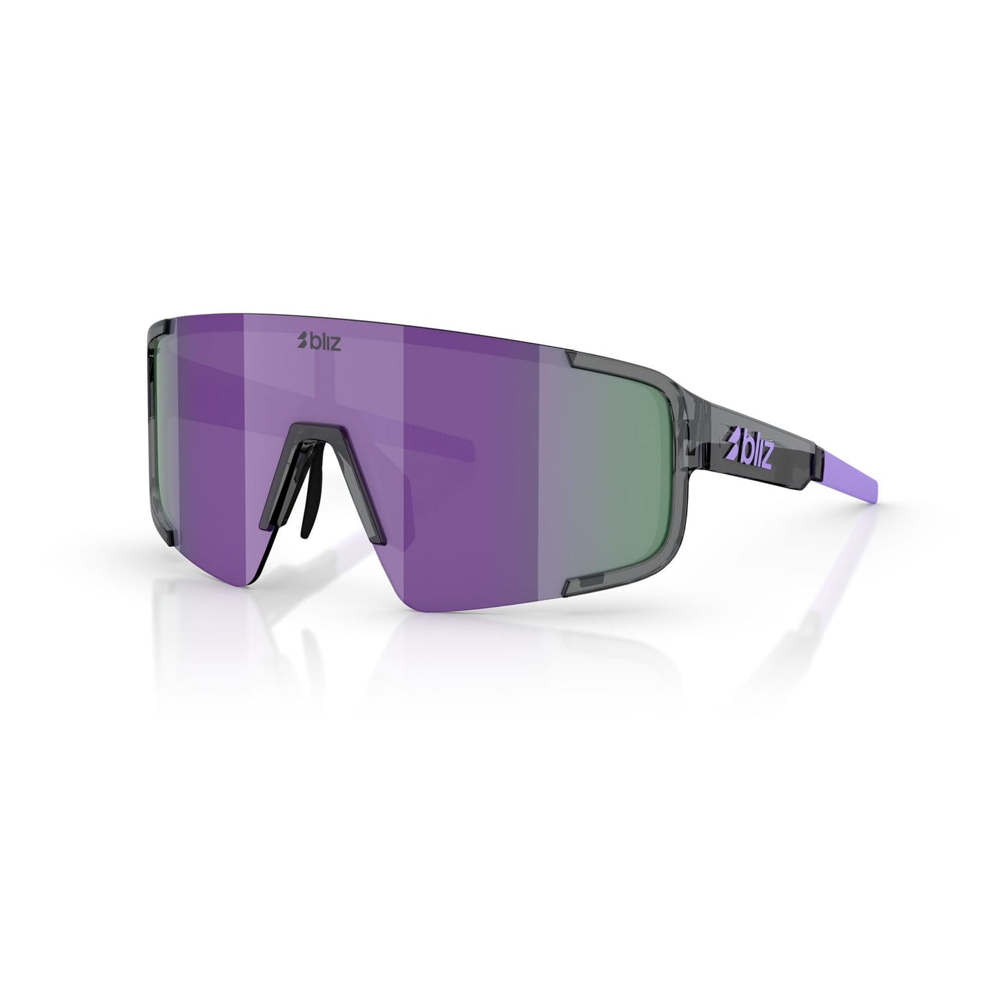 Óculos BLIZ P003 SMALL Cristal Preto Roxo Multii Lentes