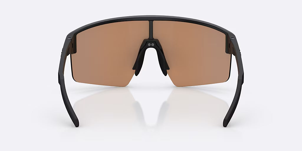 BLIZ P004 SMALL Glasses Black Matt Nano Optics Lens Nordic Ligh Coral - Orange w Blue Multi