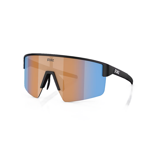 BLIZ P004 Óculos de sol preto mate Nano Optics Nordic Ligh Coral - Laranja com azul Multi