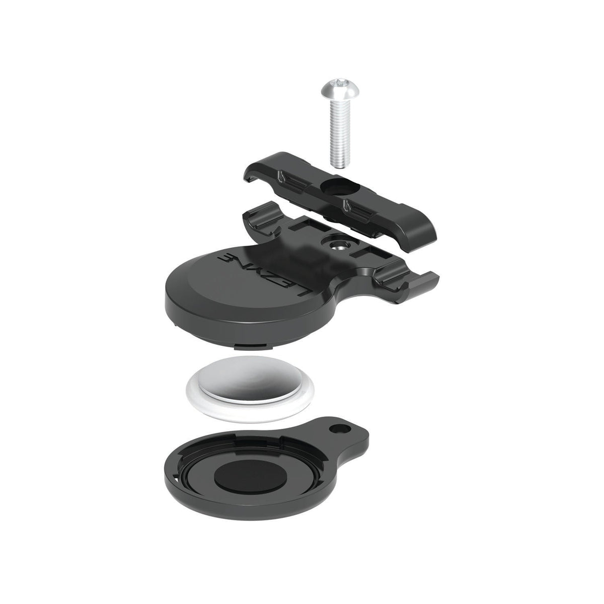 Suporte Antirroubo LEZYNE MATRIX SADDLE TAGGER Preto (para AirTag)