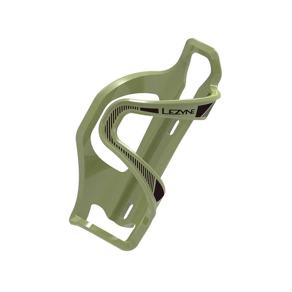 Porta-bidão LEZYNE FLOW CAGE SL-L de extração pela esquerda, verde-tropa