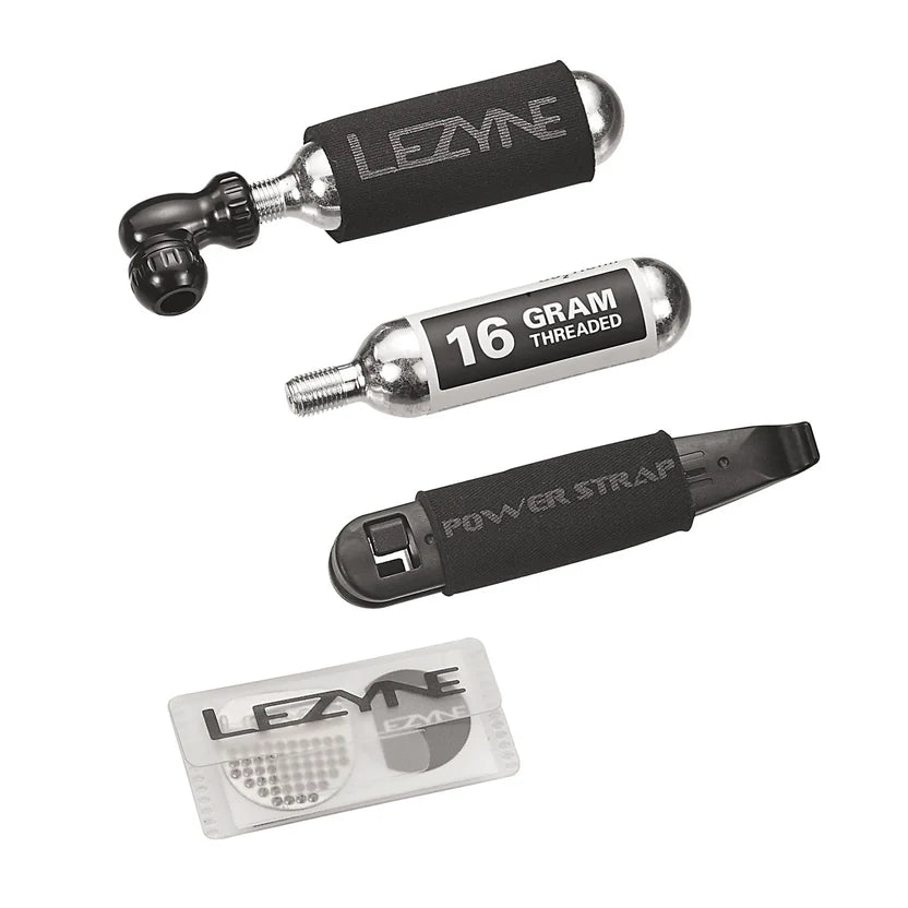 Kit de reparação LEZYNE TWIN DRIVE Repair Combo + cartucho de CO2 roscado