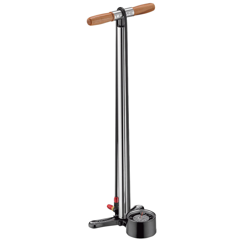 Bomba de pé LEZYNE ALLOY FLOOR DRIVE TALL prateada