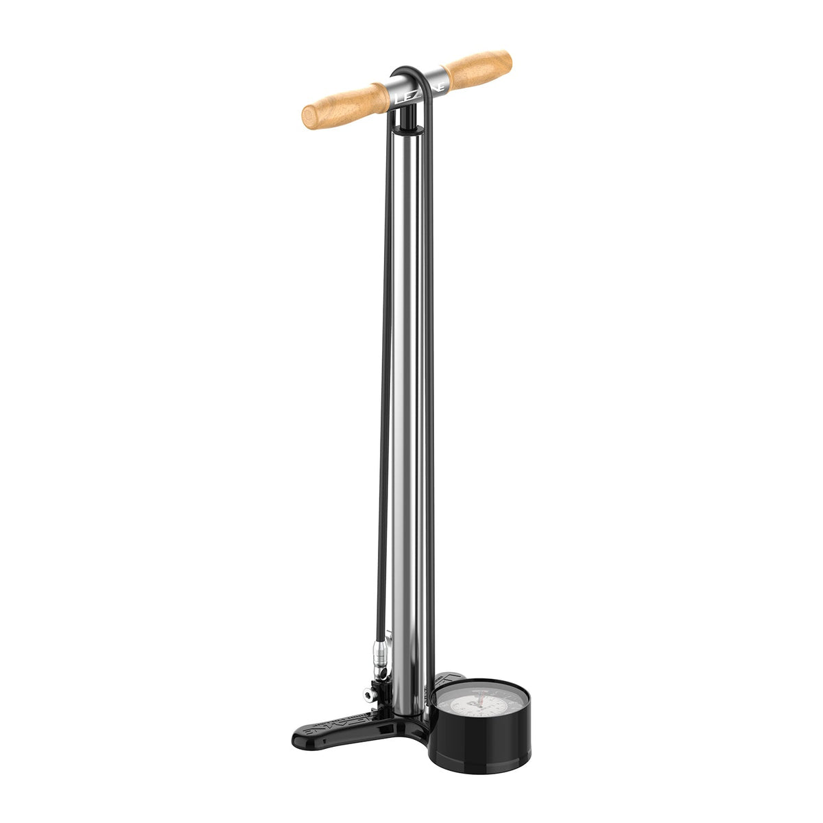 Bomba de pé LEZYNE ALLOY FLOOR DRIVE Presta Pro Chuck prateada