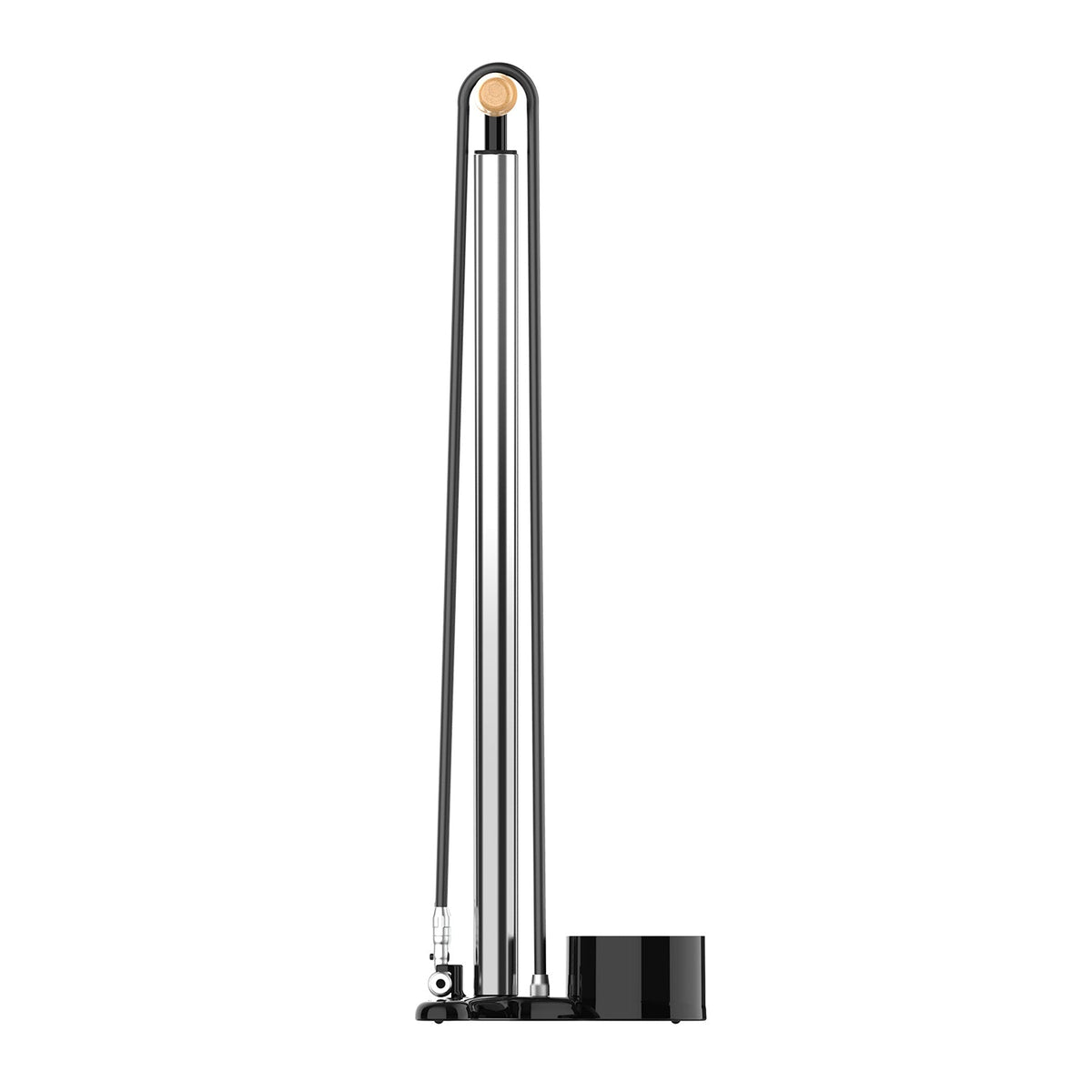 Bomba de pé LEZYNE ALLOY FLOOR DRIVE Presta Pro Chuck prateada