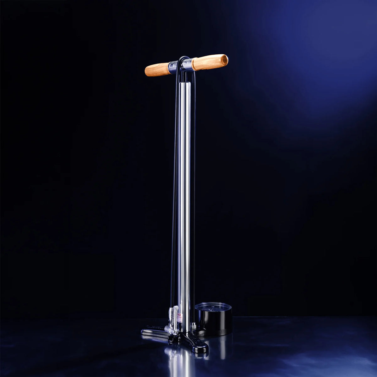 Bomba de pé LEZYNE ALLOY FLOOR DRIVE Presta Pro Chuck prateada