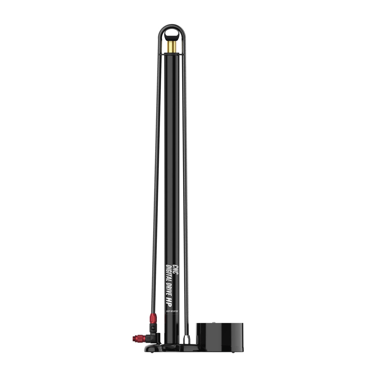 Bomba de pé LEZYNE DIGITAL DRIVE 3.5 CNC preta