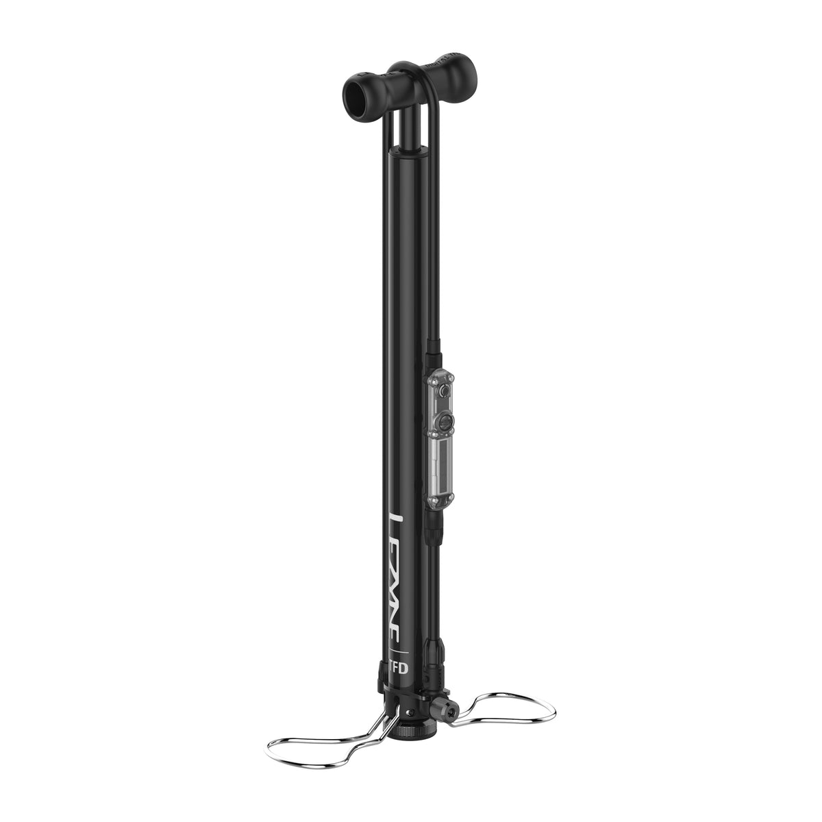 Bomba de pé LEZYNE DIGITAL TRAVEL FLOOR DRIVE preta