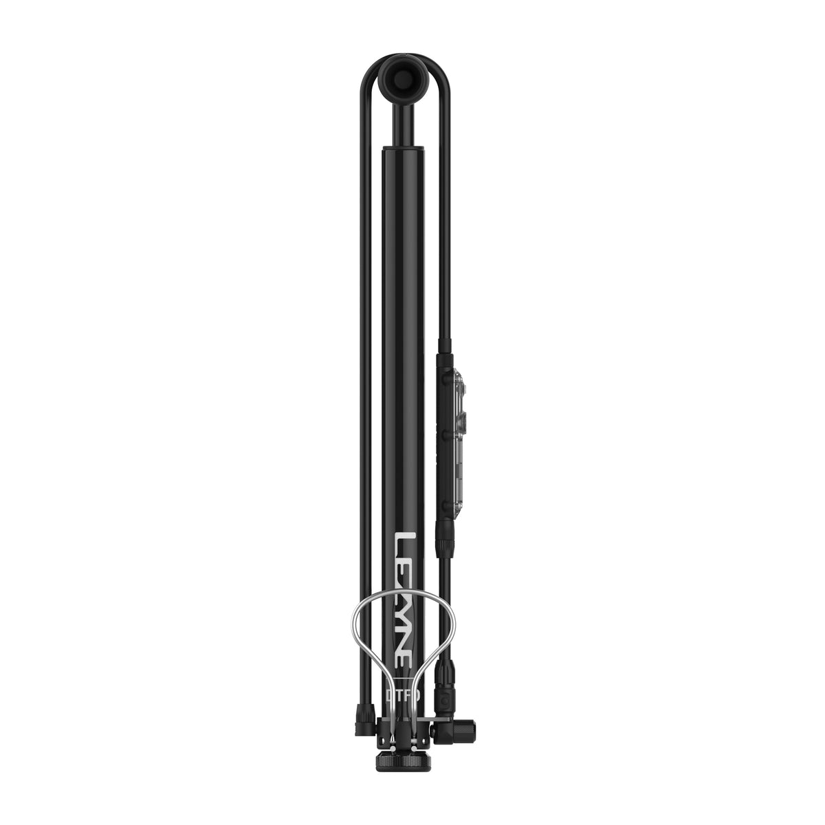 Bomba de pé LEZYNE DIGITAL TRAVEL FLOOR DRIVE preta
