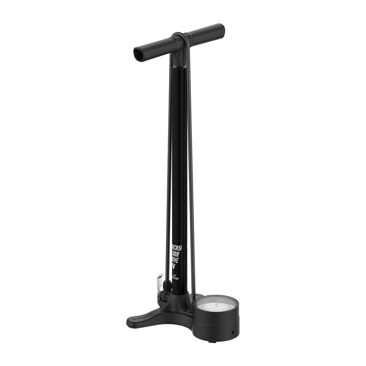 Bomba de pé LEZYNE MACRO HV FLOOR DRIVE DV preta