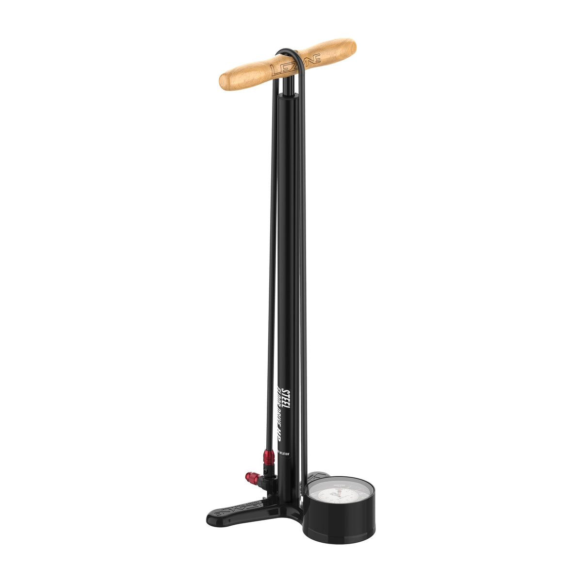 Bomba de Pé LEZYNE STEEL FLOOR DRIVE 3.5 Preta