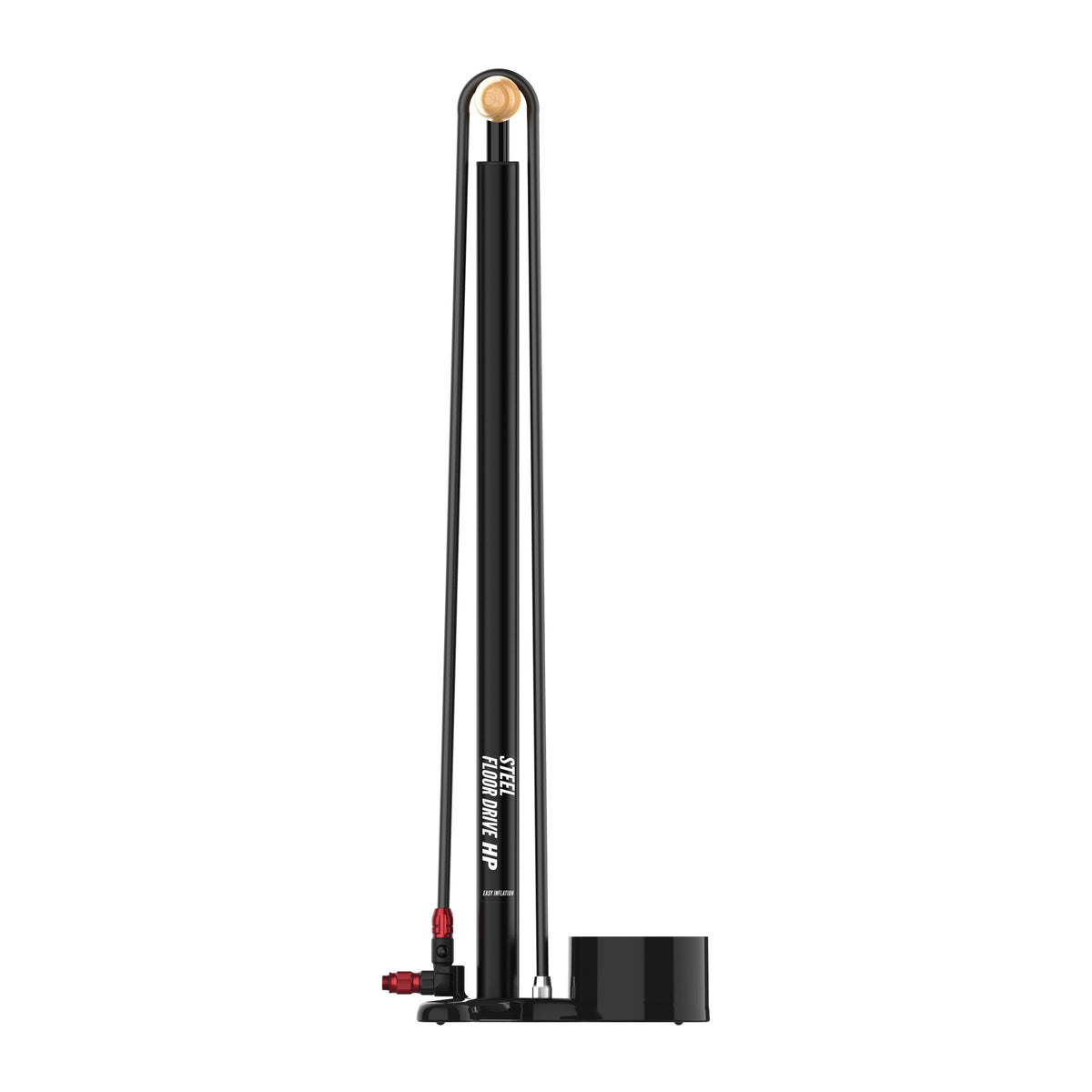 Bomba de Pé LEZYNE STEEL FLOOR DRIVE 3.5 Preta