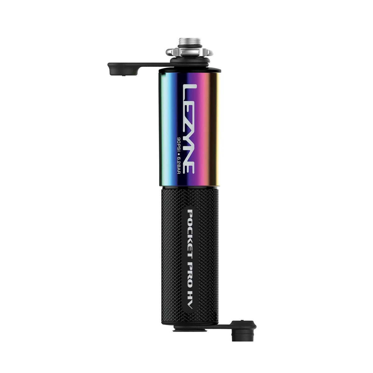 Bomba de mão LEZYNE POCKET DRIVE PRO HV preto metálico