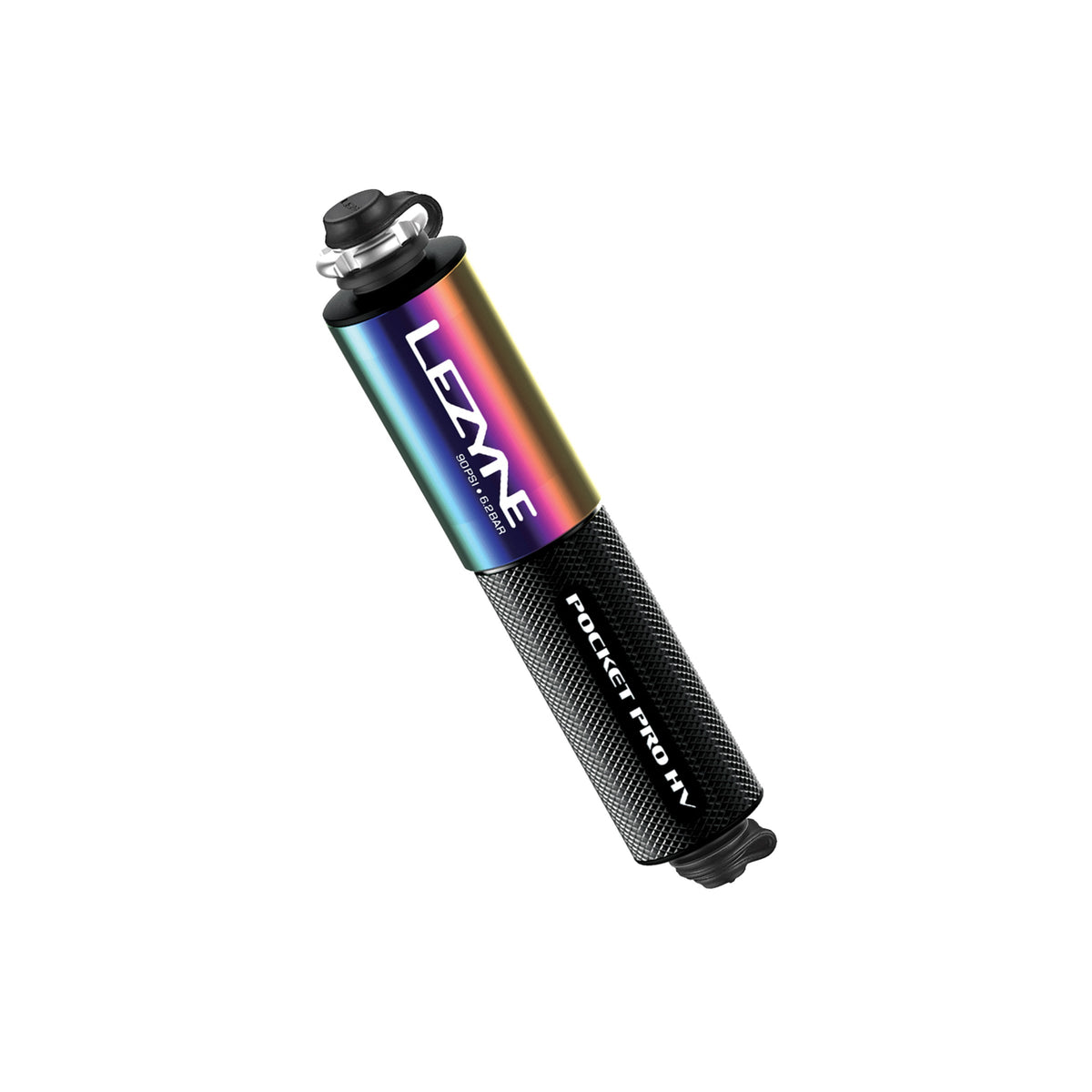 Bomba de mão LEZYNE POCKET DRIVE PRO HV preto metálico