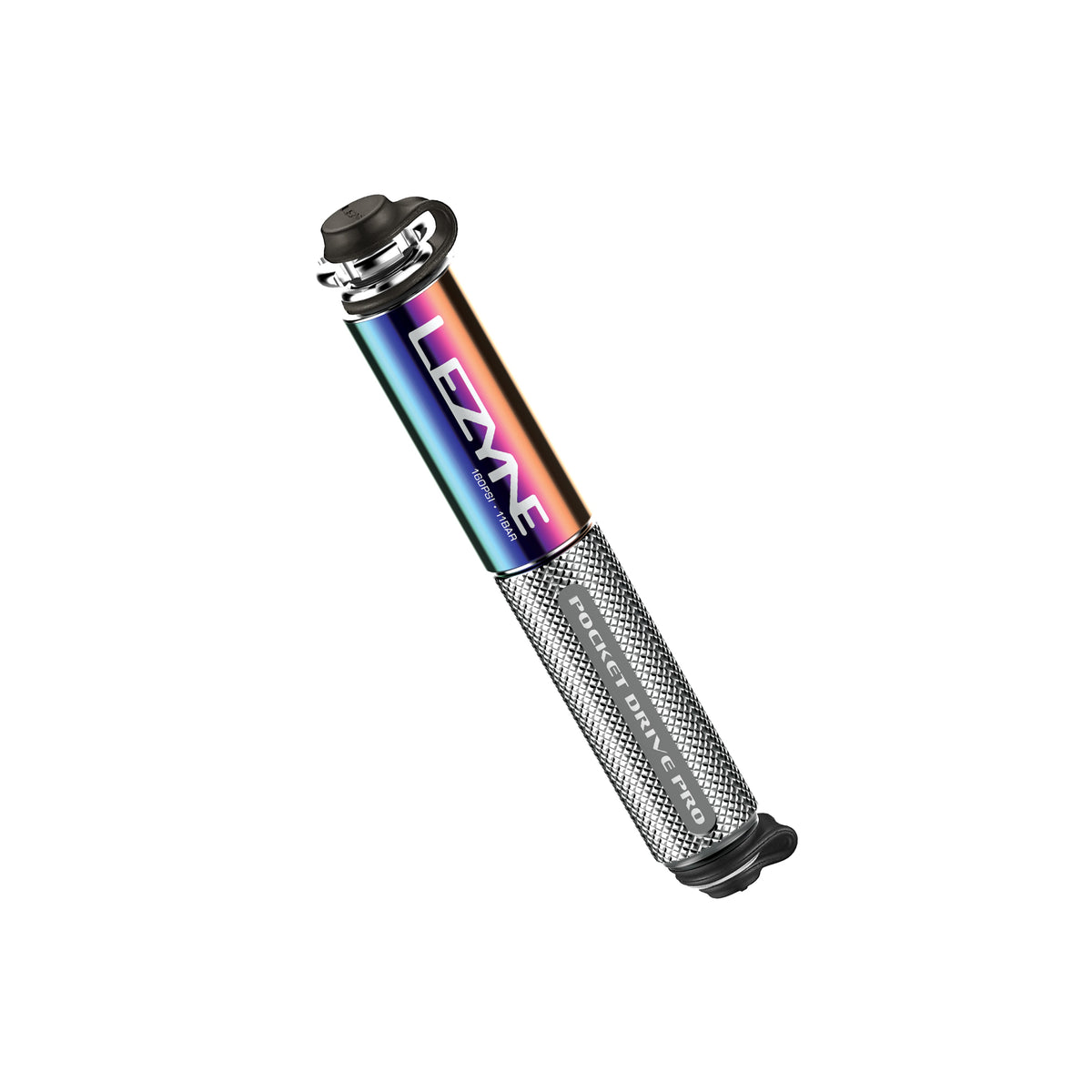 Bomba de mão LEZYNE MINI POCKET DRIVE PRO prata metalizado