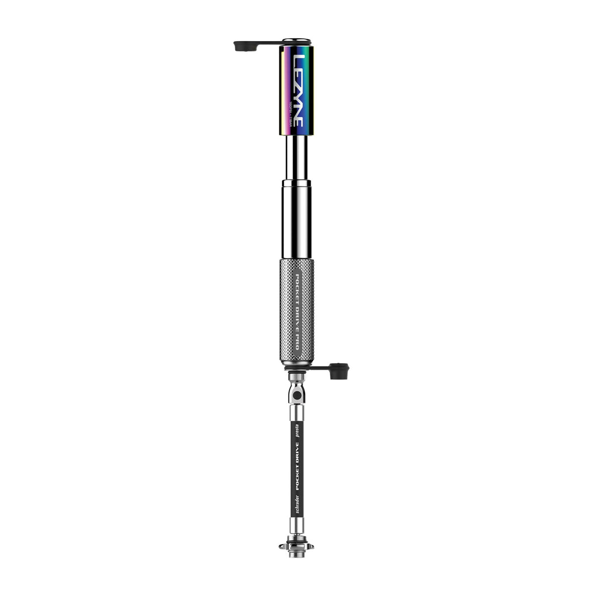 Bomba de mão LEZYNE MINI POCKET DRIVE PRO prata metalizado