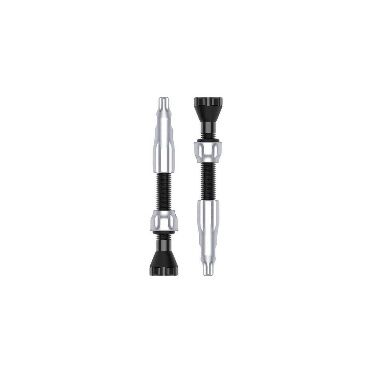 Conjunto de 2 válvulas tubeless LEZYNE CNC 44 mm prateadas