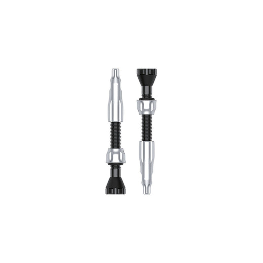 Conjunto de 2 válvulas tubeless LEZYNE CNC 44 mm prateadas