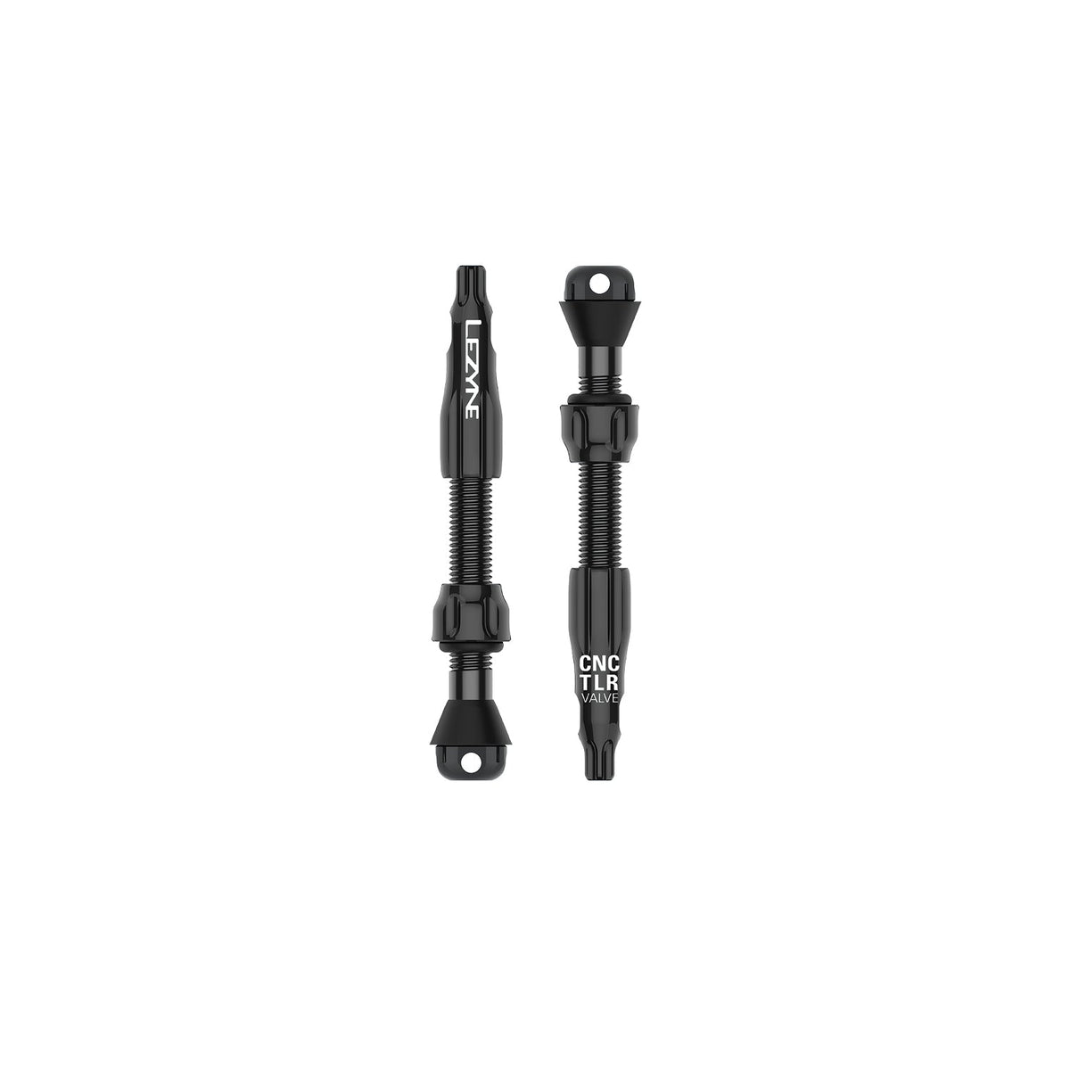 Conjunto de 2 válvulas tubeless LEZYNE CNC PRO 44 mm pretas