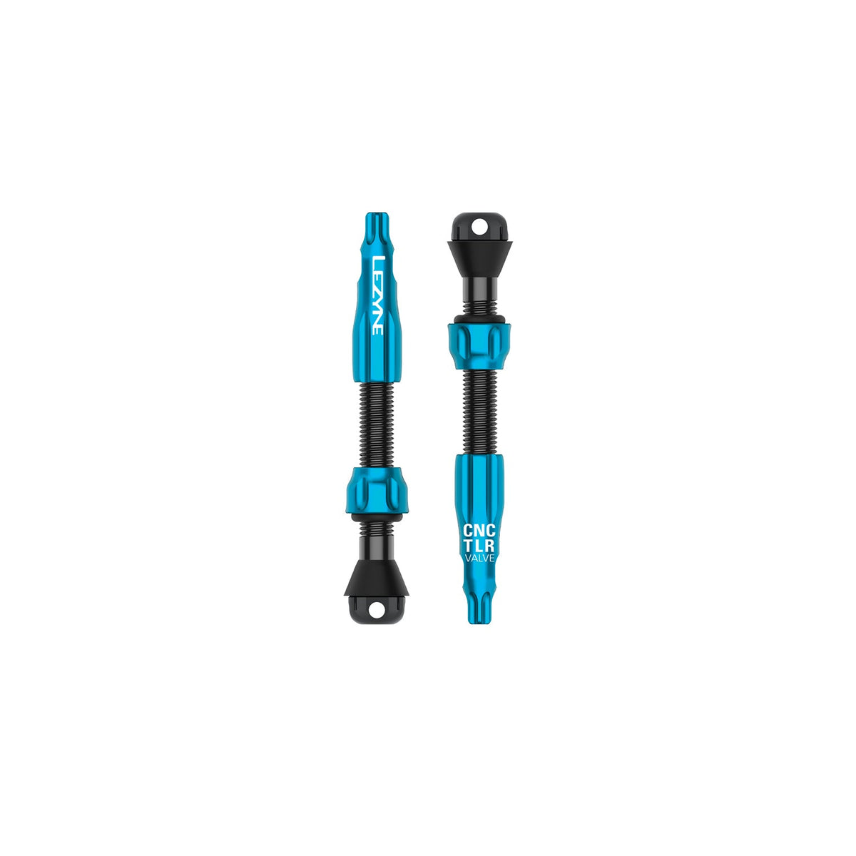Conjunto de 2 válvulas tubeless LEZYNE CNC PRO 44 mm azuis