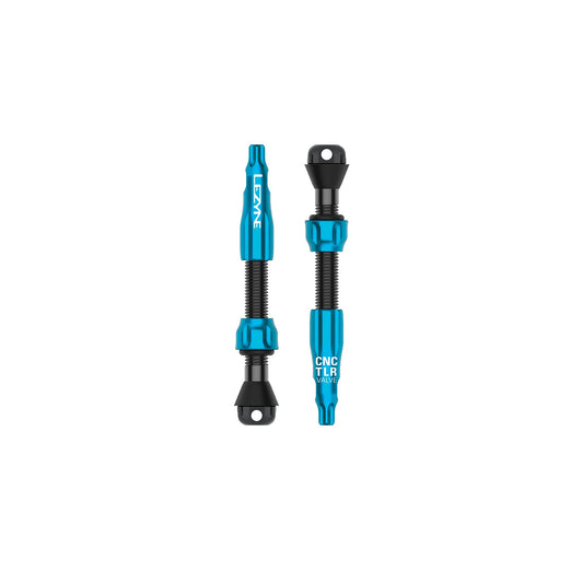 Conjunto de 2 válvulas tubeless LEZYNE CNC PRO 44 mm azuis