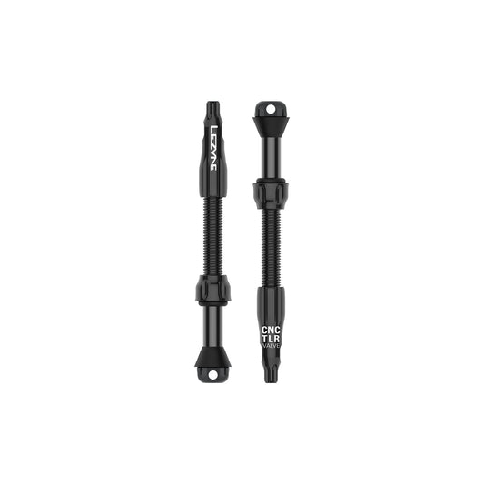 Conjunto de 2 válvulas tubeless LEZYNE CNC PRO de 60 mm pretas
