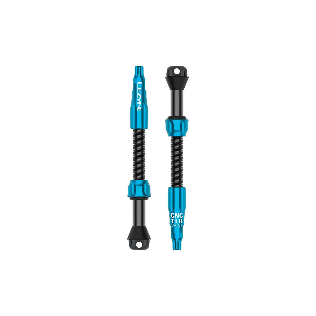 Conjunto de 2 válvulas tubeless LEZYNE CNC PRO 60 mm azuis