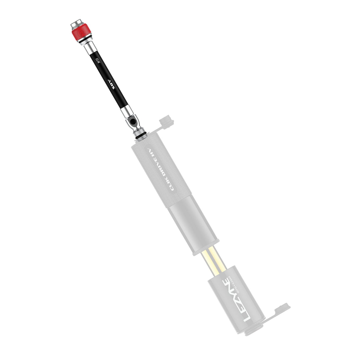 Mangueira LEZYNE ABS para válvula CLIK preta