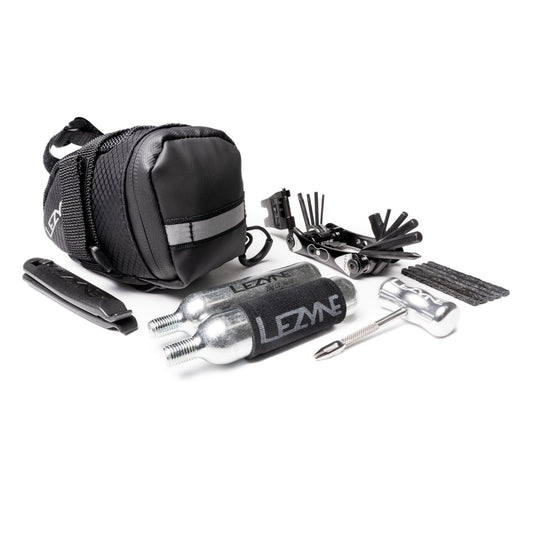 Bolsa de selim LEZYNE Caddy com kit tubeless