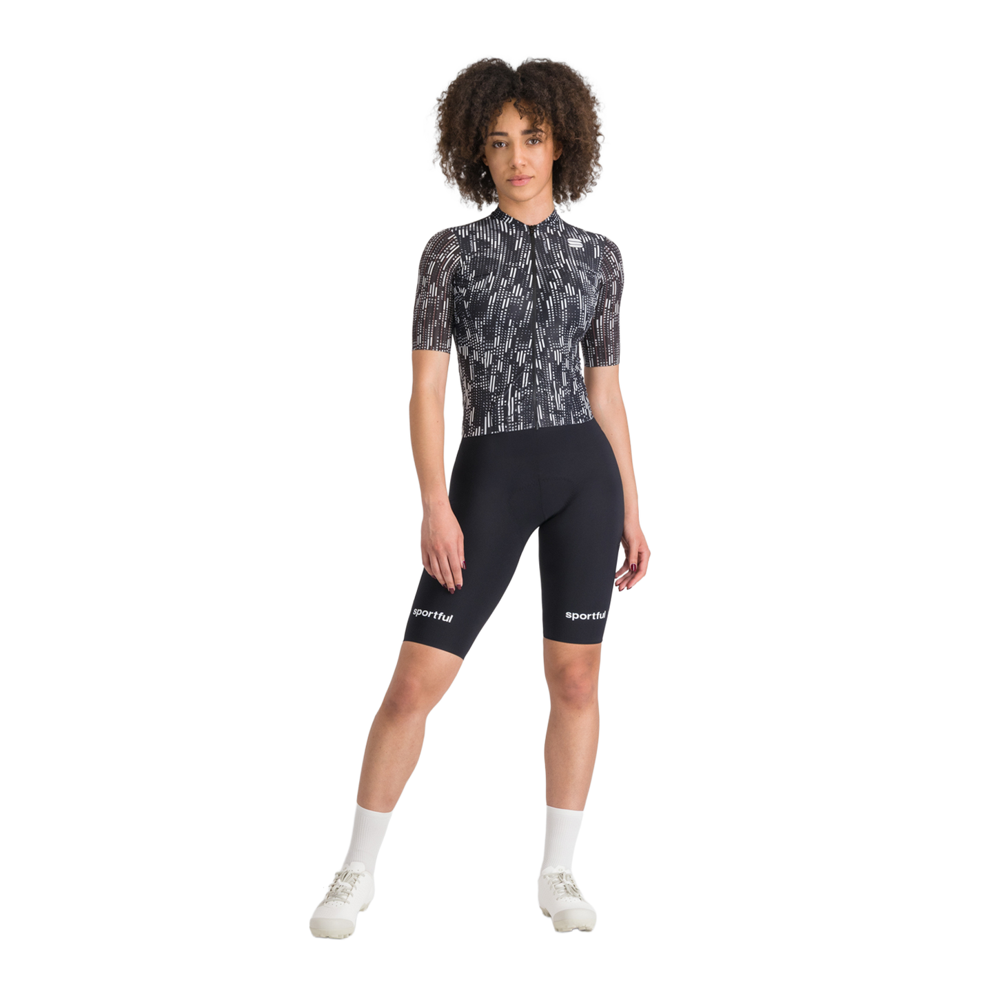 SPORTFUL G-SUIT de manga curta para mulher Preto/branco