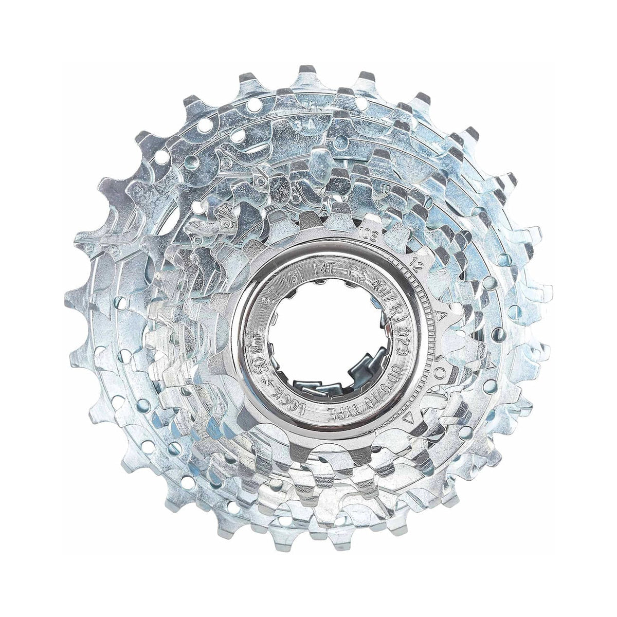 Cassete de 10 velocidades CAMPAGNOLO VELOCE – fotografia principal sobre fundo branco